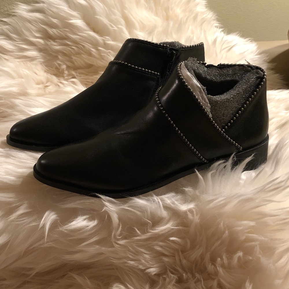 NIB!! Lucky Brand “Perrma” Studded Moto Bootie Size 8.5